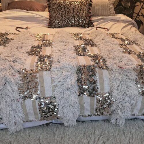 Moroccan Wool Blanket | Hand-Woven Berber Wedding 008