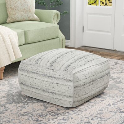 Handwoven Moroccan Carpet Pouf 112 - Stylish & Versatile Seating