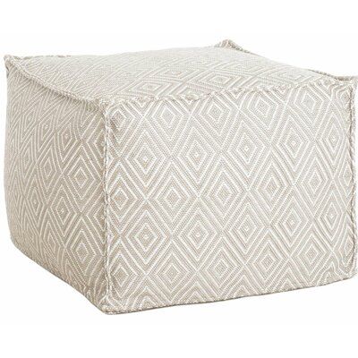 Luxury Handcrafted Diamond Pattern Moroccan Carpet Pouf