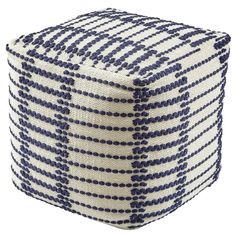 Moroccan Carpet Pouf - Handmade Square Luxury Seating