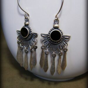 Moroccan Tuareg Berber Geometric Earrings - Handcrafted Ethnic Jewelry