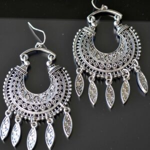 Moroccan Tuareg Berber Handcrafted Geometric Earrings.