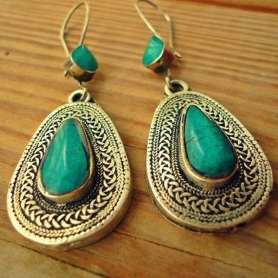 Moroccan Handmade Tuareg Berber Geometric Earrings