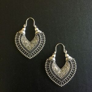 Moroccan Tuareg Berber Geometric Earrings for Ethnic Elegance