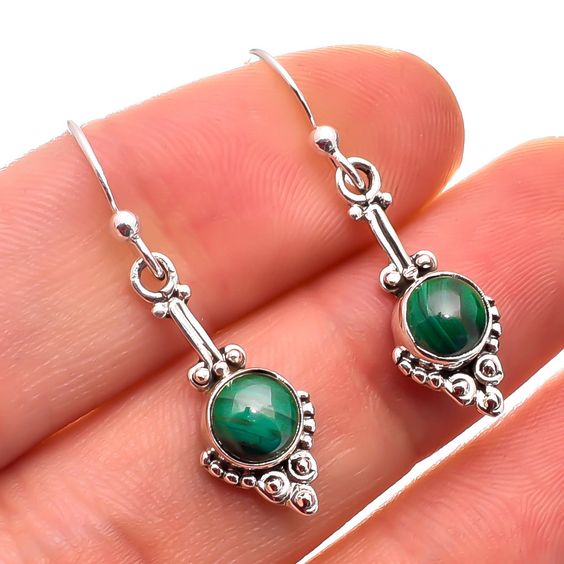 Moroccan Tuareg Berber Handcrafted Geometric Earrings - Ethnic Sophistication and Tradition