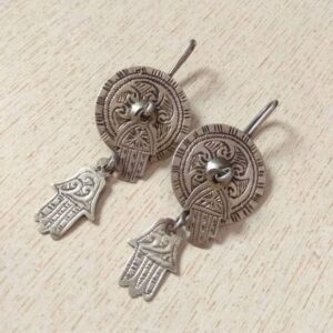 Moroccan Tuareg Berber Geometric Earrings for Artistic Style