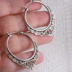 Moroccan Tuareg Berber Geometric Earrings - Handcrafted Ethnic Elegance.