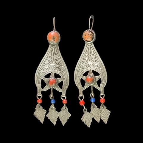 Moroccan Berber Geometric Earrings for Stylish Ensemble