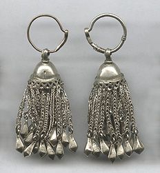 Moroccan Tuareg Berber Geometric Earrings - Handmade Ethnic Jewelry