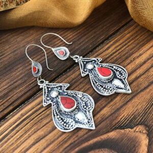 Handcrafted Tuareg Berber Earrings - Geometric Moroccan Design
