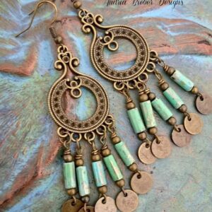 Moroccan Tuareg Berber Geometric Earrings - Ethnic Artistry