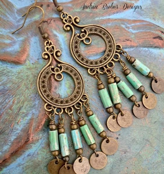 Moroccan Tuareg Berber Geometric Earrings - Ethnic Artistry