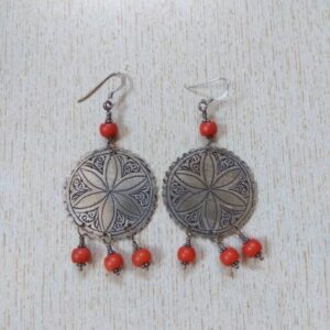Moroccan-inspired Geometric Earrings with Tuareg Influence
