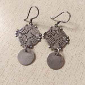 Handcrafted Moroccan Berber Earrings - Intricate Geometric Designs