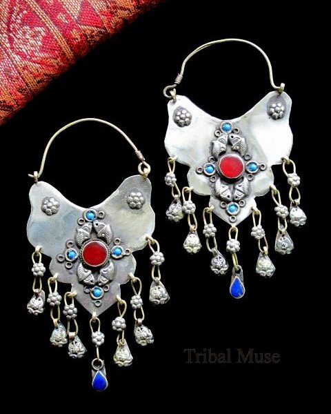 Moroccan Berber Handcrafted Earrings - Ethnic Tuareg Design