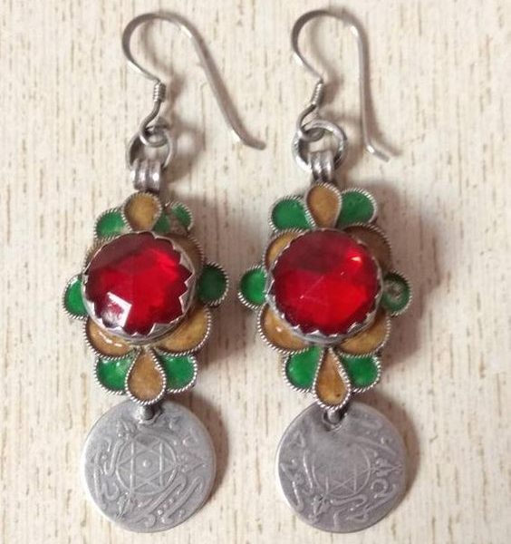 Handmade Moroccan Tuareg Berber Geometric Earrings