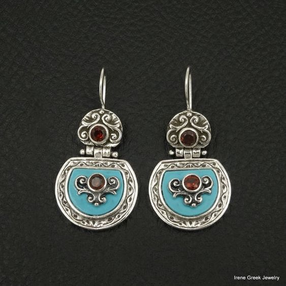 "Handcrafted Moroccan Tuareg Berber Earrings | Geometric Design"