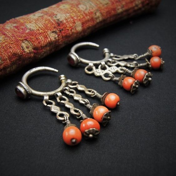 Moroccan Tuareg Berber Geometric Handcrafted Earrings