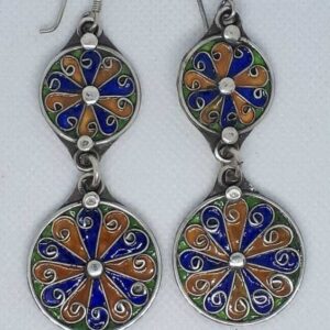 Handmade Tuareg Berber Moroccan Geometric Earrings
