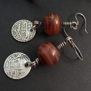 Moroccan Tuareg Berber Design Earrings - Handcrafted Ethnic Jewelry