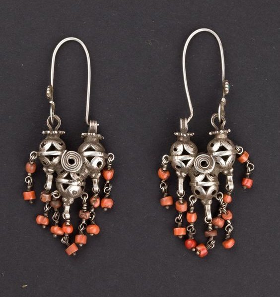 Moroccan Tuareg Berber Geometric Pattern Earrings