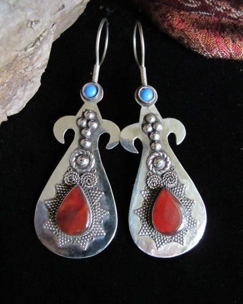 Moroccan Tuareg Berber Geometric Earrings for Trendsetters