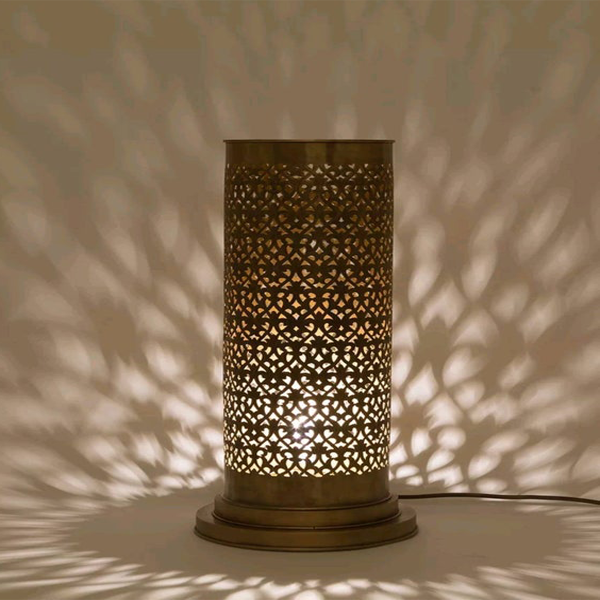 Moroccan Silver Metal Pendant Floor Lamp 130