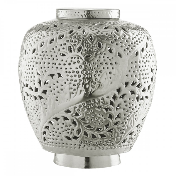 Moroccan Silver Metal Handmade Pendant Floor Lamps