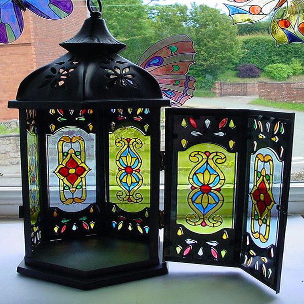 Moroccan Silver Metal Floor Lamp 209 - Handcrafted Vintage Design for Indoor/Outdoor Decor