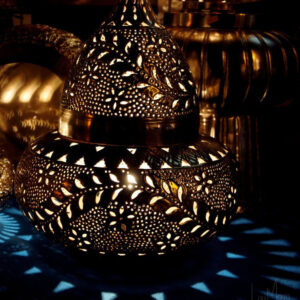 Captivating Moroccan Silver Metal Floor Lamp