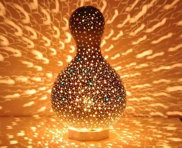 Handcrafted Moroccan Silver Metal Floor Lamp