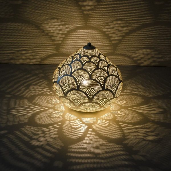 Moroccan Silver Metal Pendant Lamp | Timeless Elegance