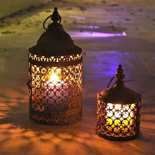 Moroccan Handcrafted Silver Metal Pendant Floor Lamp
