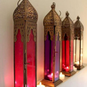 Moroccan Silver Metal Handmade Floor Lamp for Indoor & Outdoor Lighting