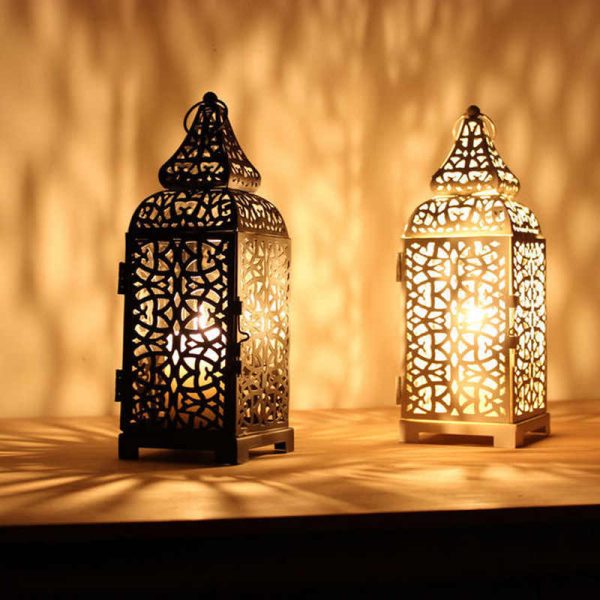Moroccan Silver Metal Floor Lamp - Handmade Vintage Lighting