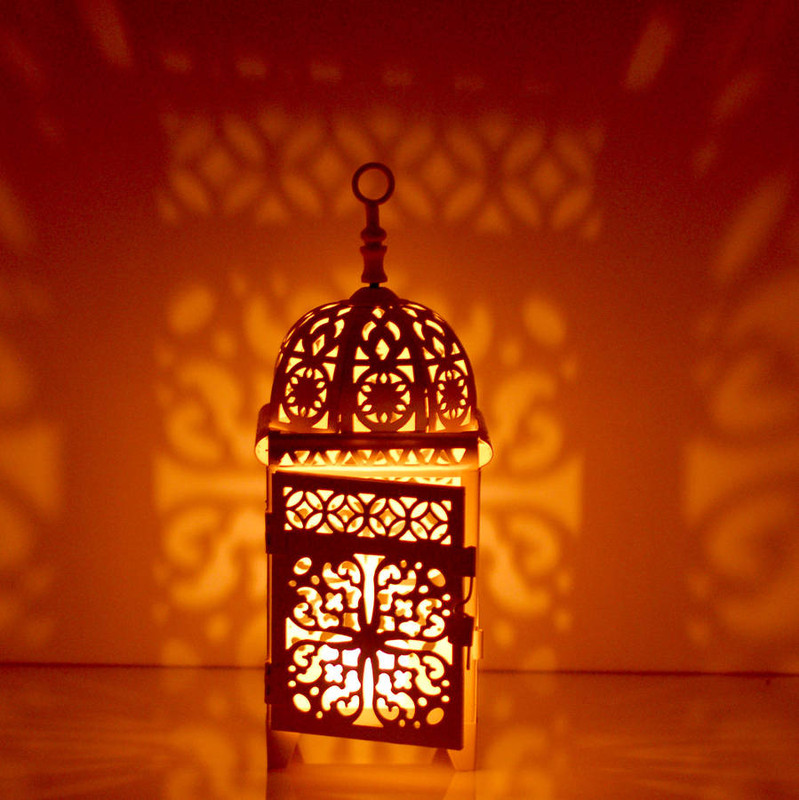 Exquisite Handmade Moroccan Silver Metal Floor Lamp