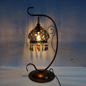 Moroccan Silver Metal Handcrafted Floor Lamp