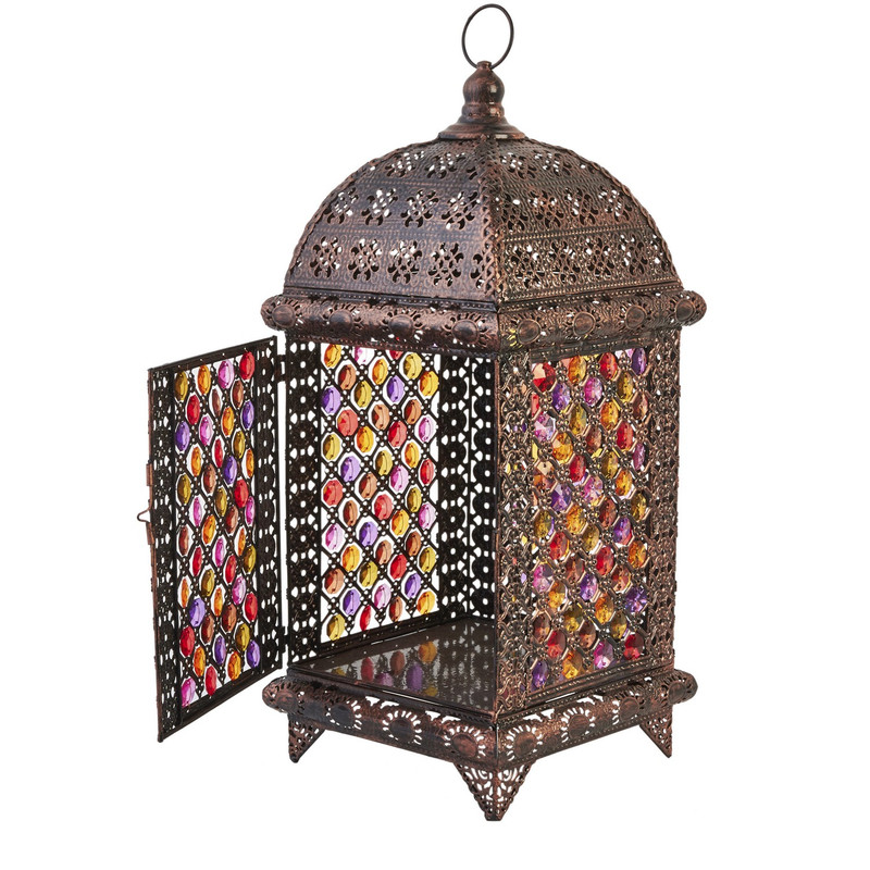 Enchanting Moroccan Silver Pendant Hanging Lamp - Vintage Elegance for Indoor and Outdoor Spaces