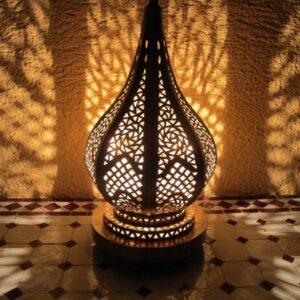 Moroccan Silver Metal Pendant Lamp - Vintage Charm for Indoor & Outdoor Spaces.