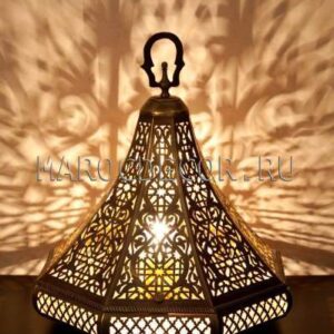 Vintage Moroccan Silver Metal Pendant Floor Lamp - Handmade Craftsmanship