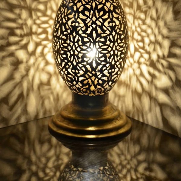 Moroccan Silver Metal Floor Lamp - Vintage Style Lighting