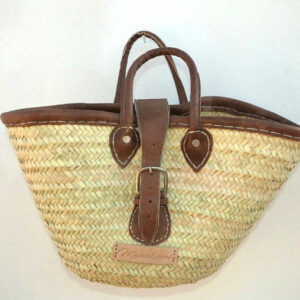 Handwoven Moroccan Berber French Market Basket - Eco-Friendly and Stylish