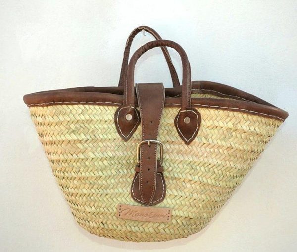 Handwoven Moroccan Berber French Market Basket - Eco-Friendly and Stylish