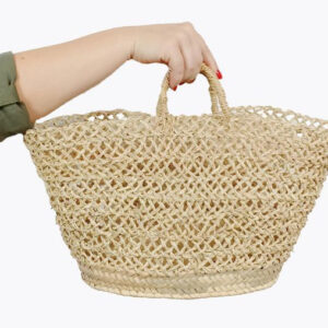 French Market Basket 138 - Handwoven by Moroccan Berber Women