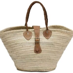 French Handwoven Boho Market Basket - Eco-Friendly & Ethically Crafted
