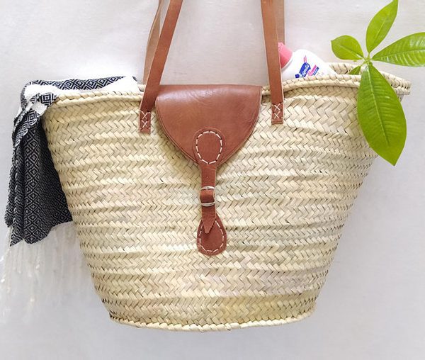 French Market Basket - Handwoven Eco-Friendly Alternative