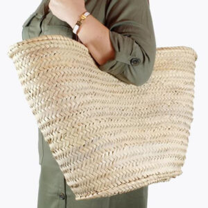 French Market Basket 157 - Handwoven Moroccan Berber Eco-Chic Tote