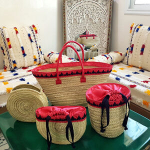 French Market Basket - Handwoven Eco-Friendly and Stylish