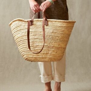 Handwoven French Market Basket | Eco-Friendly & Customizable