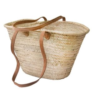 Chic Handwoven French Market Basket – Ethical Eco-Friendly Choice